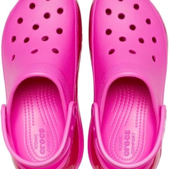 Crocs Unisex Adult Mega Crush Clogs Juice Hot Pink Mens 13 / Womens 15 - Picture 6 of 7